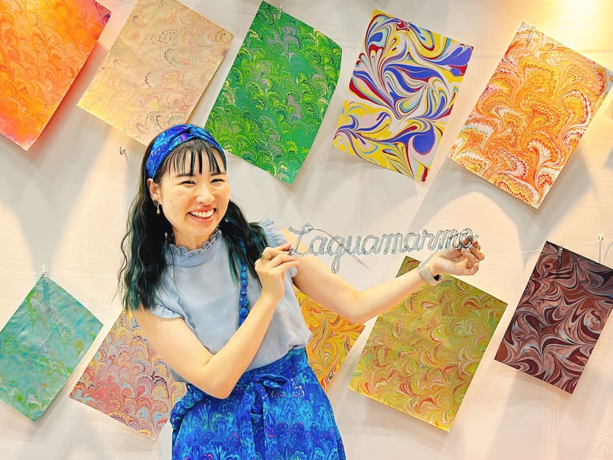 マーブリングアーティストらっくあまるも