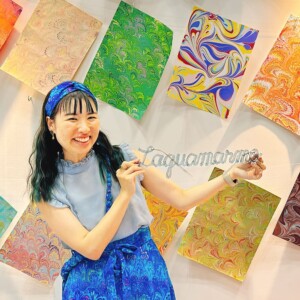 マーブリングアーティストらっくあまるも