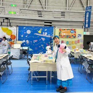 越前ものづくりフェスタ2025日信化学工業株式会社マーブリングアーティストらっくあまるも