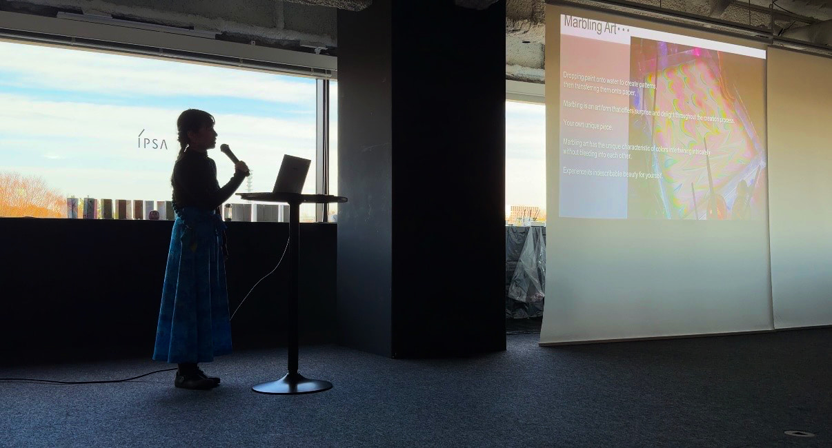 株式会社イプサ『ブランドトーク+クリエイティブセッション』マーブリングアーティストらっくあまるも