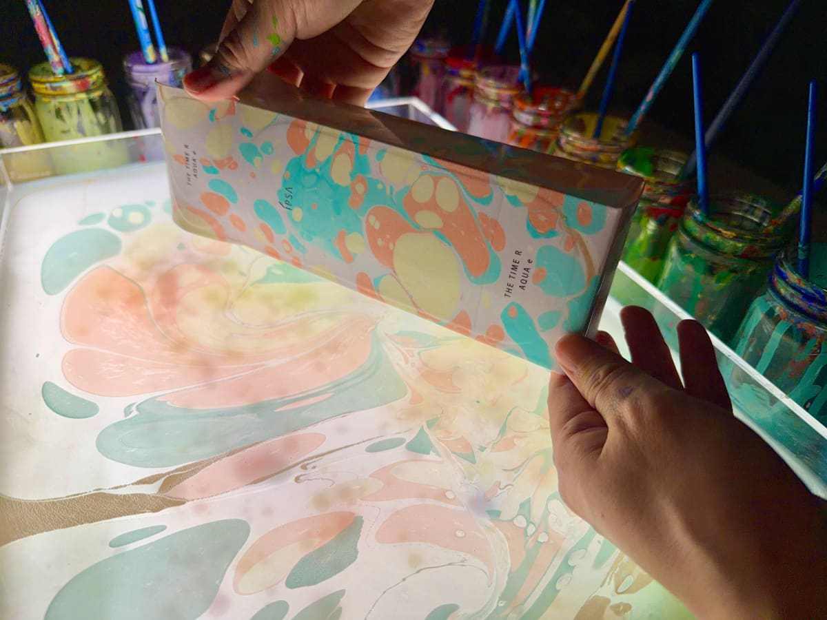 イプサのロングセラー薬用化粧水「ザ・タイムR アクア」をマーブリング