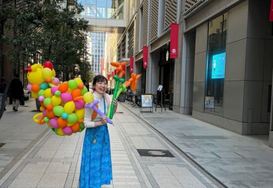 日本橋高島屋S.C.『ガレリア日本橋』ワークショップ_コースターづくり_マーブリングアーティストらっくあまるも